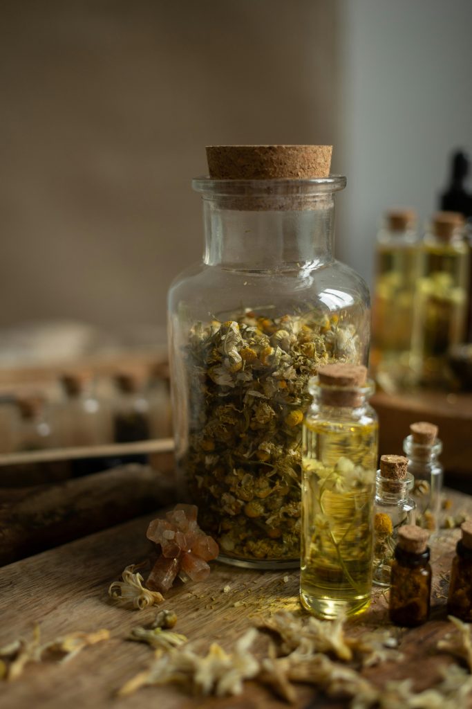 Serum from chamomile herb